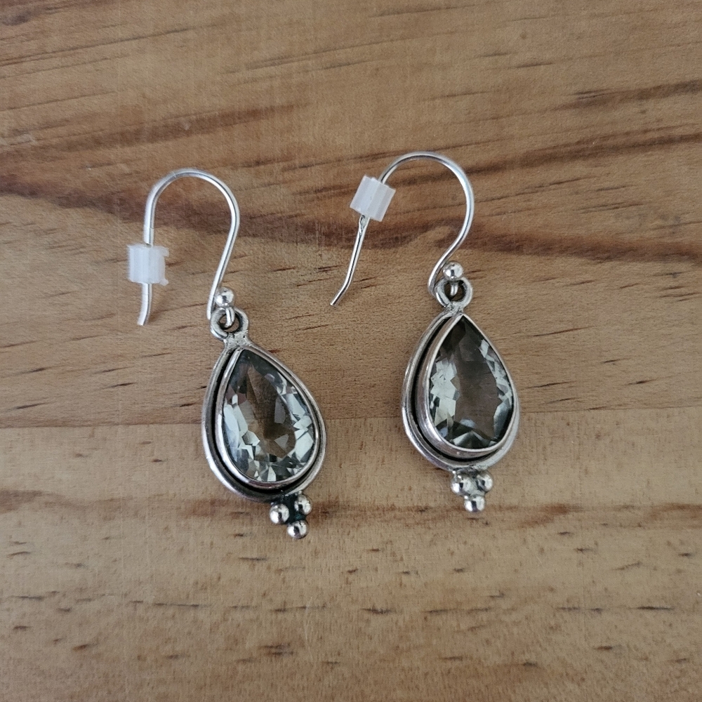 Elegant Silver Teardrop Earrings